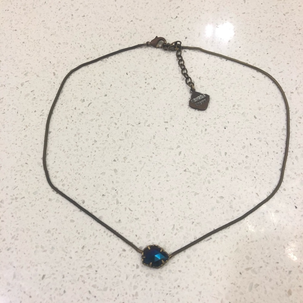 Kendra Scott Necklace Cobalt Stone